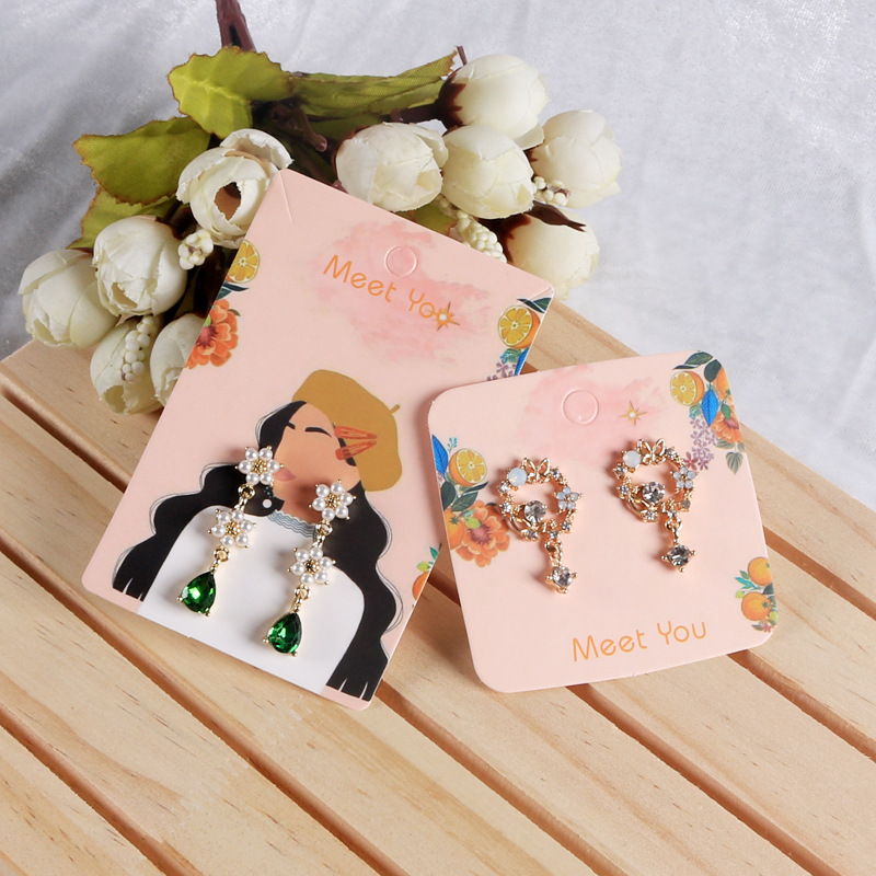 2g Weight Jewelry Packaging Bags Classification 1 Piece Fashion Solid Color Paper Jewelry Packaging Bags