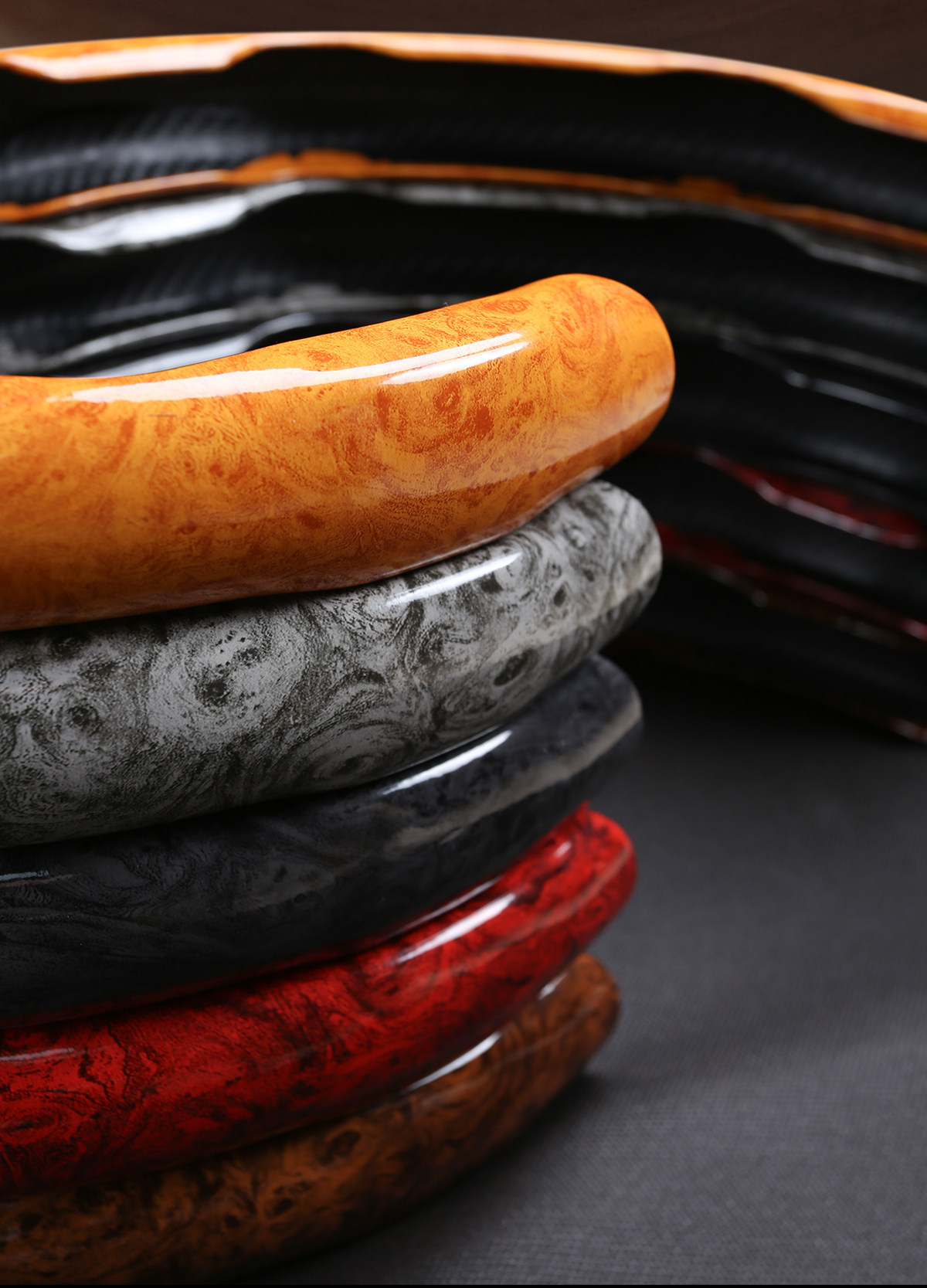 Lincoln Peach Wood Grain Steering Wheel Cover for Adventurer, Aviator, Navigator, Mkc/Mkx, Ultra-Thin Anti-Slip Car Handle