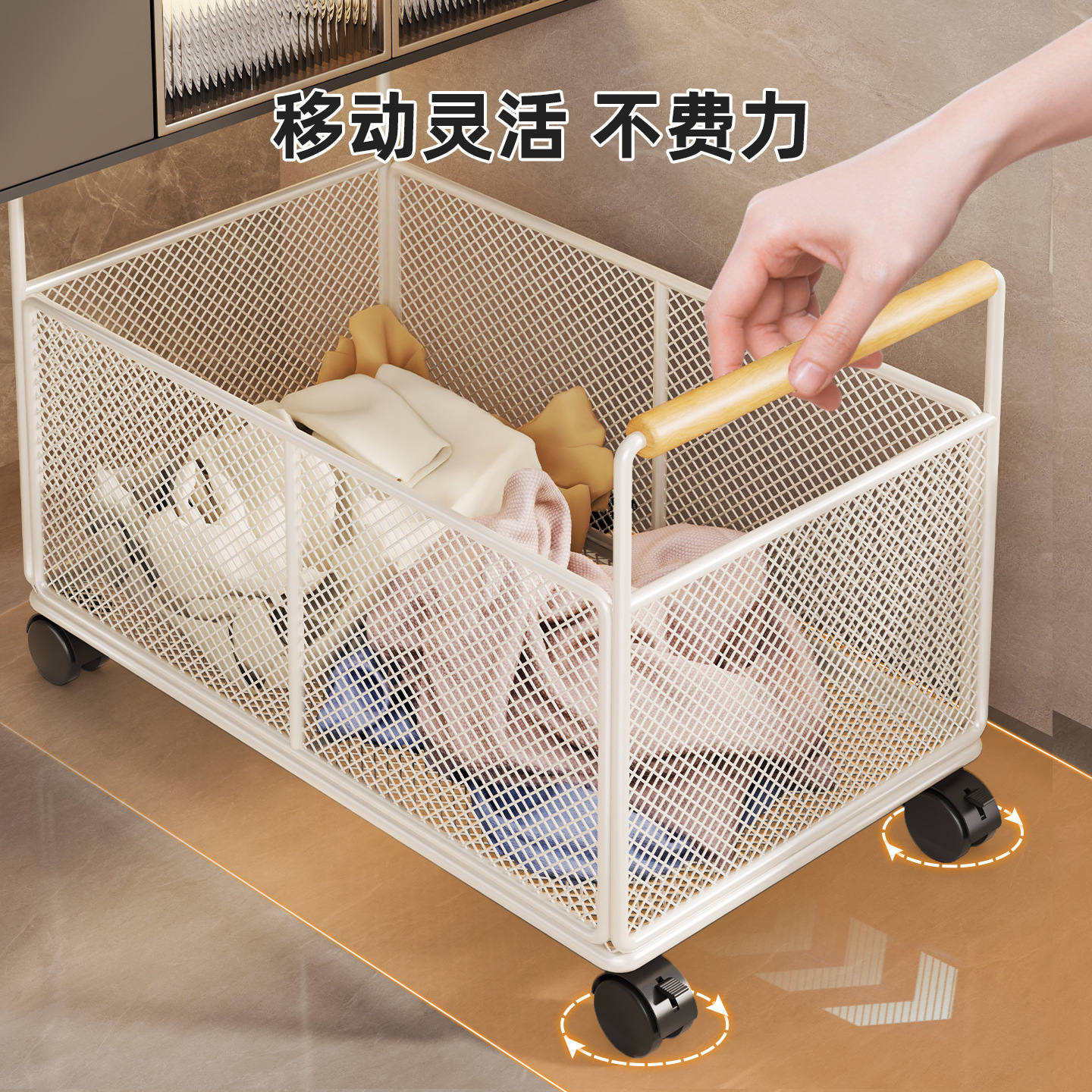 Estante Organizador Bajo Lavabo de Hierro Móvil para Baño image 4