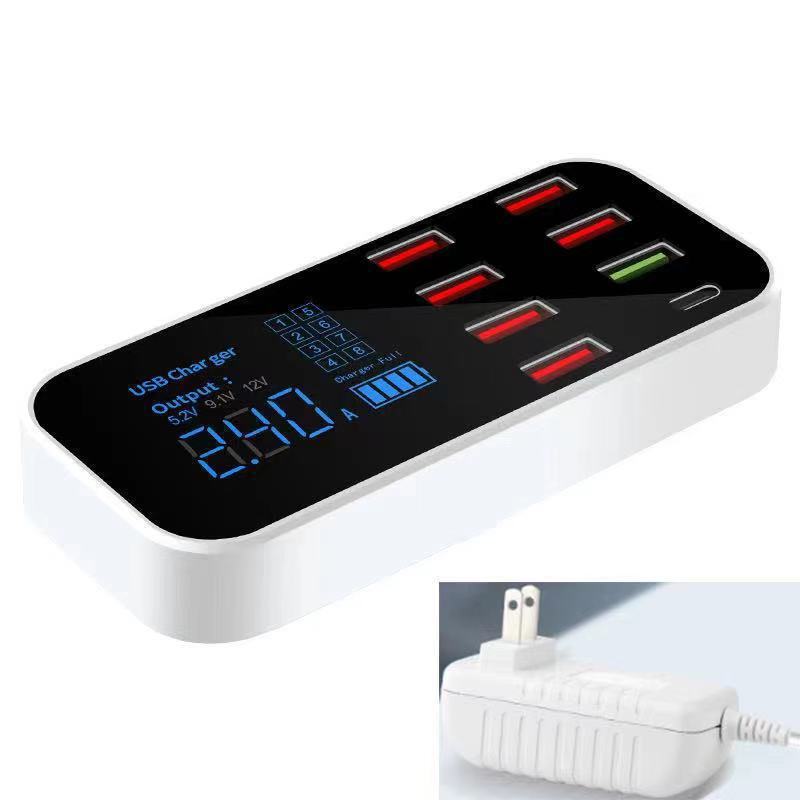 8-Port Car Multi-Function USB Charger Thin 40Wqc3.0 Typec Fast Charging Manufacturer Spot Export Model 8-Port Car Multi-Function USB Charger Thin 40Wqc3.0 Typec Fast Charging Manufacturer Spot Export Model