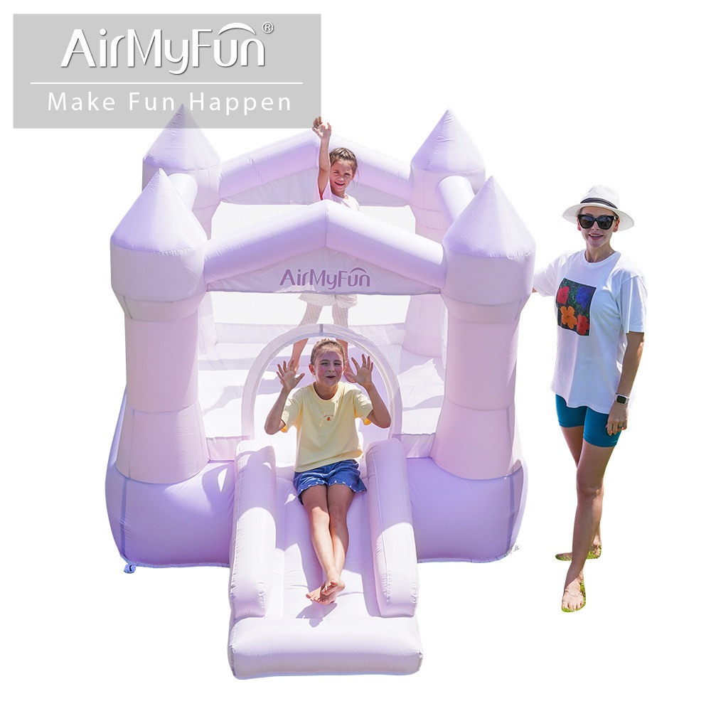Castillo inflable pequeño, trampolín para niños, tobogán inflable para el hogar, castillo inflable antideslizante para para paraíso de niños para interiores y exteriores