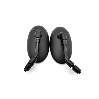 Jinbo Motorcycle Rearview Mirror Motorcycle rearview mirror - black-elliptical-mirror