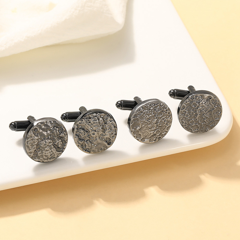 Fashionable Irregular Surface Cufflinks For Men And Suits_voghion.com