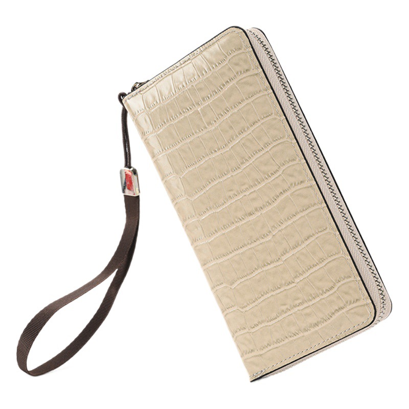 2023 nuevo patrón de cocodrilo embrague largo billetera de mujer multi-Tarjeta cremallera billetera bolsa de muñeca transfronteriza Venta caliente