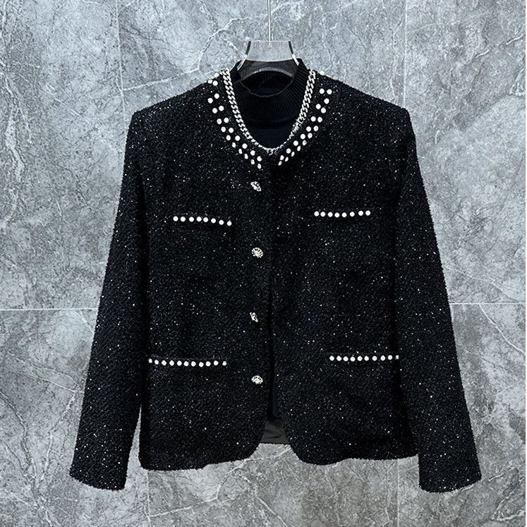 Spring and Autumn New Korean-Style Fashion-Inspired Chanel-Style Jacket with a Cool Design and Trendy Shoulder Pads for Men Spring and Autumn New Korean-Style Fashion-Inspired Chanel-Style Jacket with a Cool Design and Trendy Shoulder Pads for Men