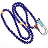 Organic rosary with round beads suitable for men and women, turquoise bracelet