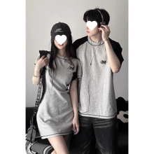 代发情侣装一整套夏装短袖夏季女装你衣我裙ins上衣宽松女