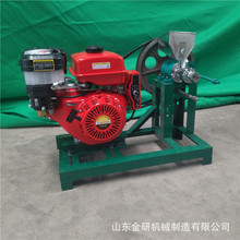 五谷杂粮加面粉双机头 米花机 汽油柴油电机款膨化机