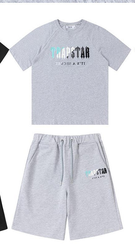 Camiseta de manga corta de algodón para hombres de verano de comercio exterior ins marca de moda camiseta suelta para hombres de todo fósforo Top deportivo