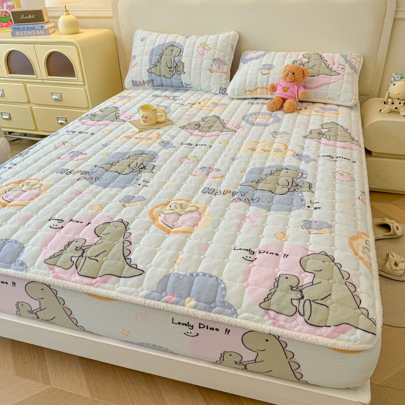 Clase A nuevo tipo de cama de algodón de leche caliente, cama de invierno más gruesa, colchón de cama de algodón caliente, cojín de algodón más cama de algodón