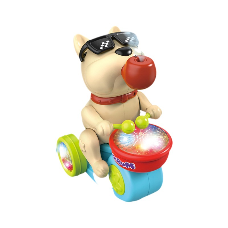 Nuevo juguete universal eléctrico para niños, humo, batería, cachorro, luz fresca, música, juguetes para bebés masculinos y femeninos al por mayor