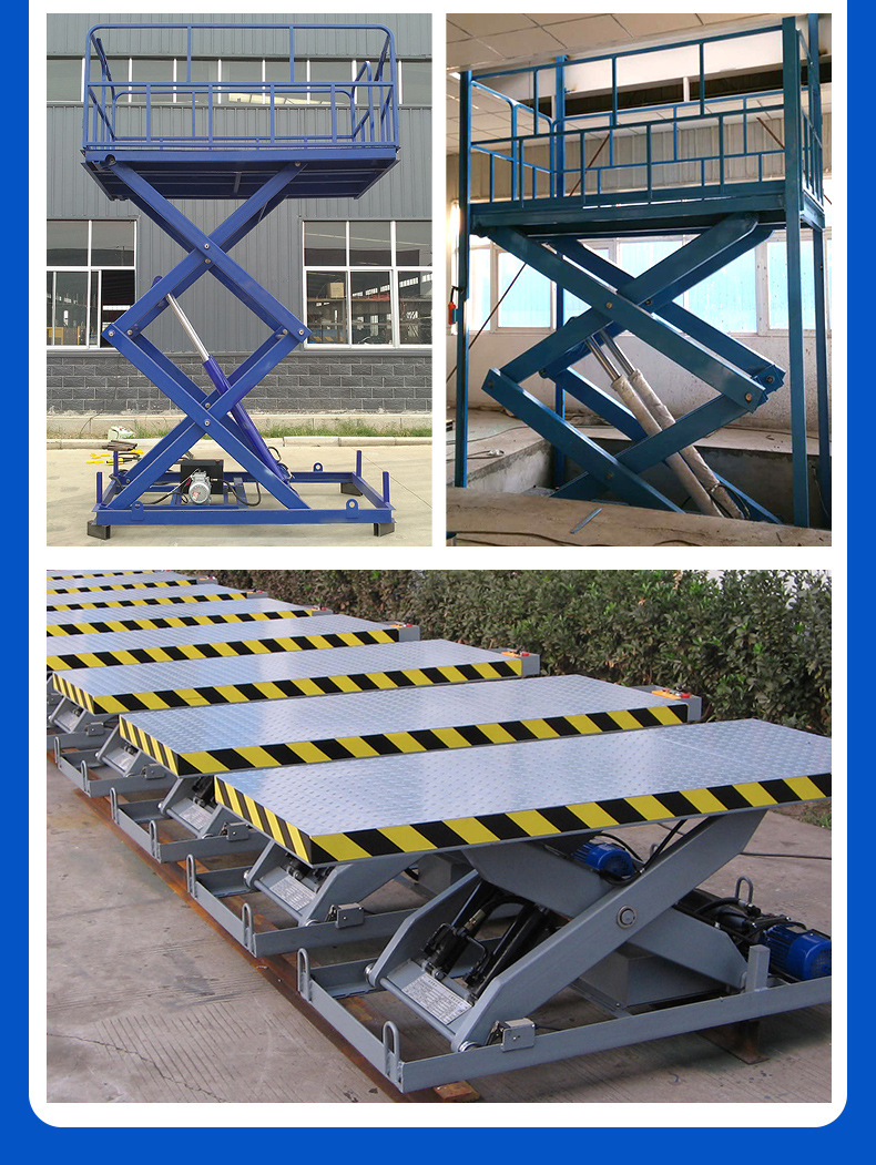 Fixed scissor lift warehouse workshop lifting platform electric hydraulic fixed scissor lifting platform