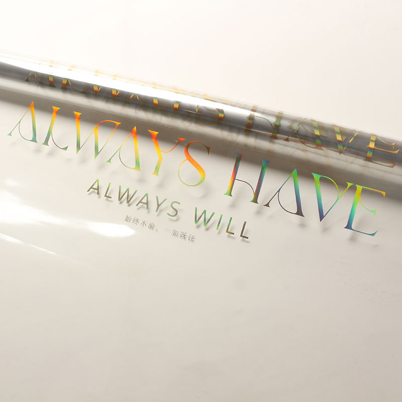 Flores de flores de color lippopp oro papel de vidrio transparente de alta permeabilidad papel de embalaje de flores impermeable estilo coreano florista