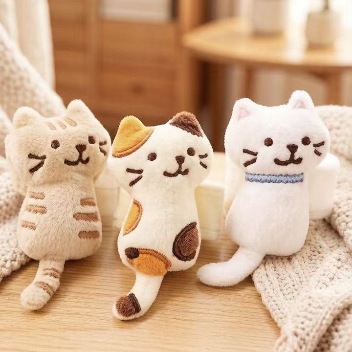 Creative Little Cat to Accompany You to School, Japanese Hapins Small Gift for Girls, Doll, Backpack Pendant, Plush Toy