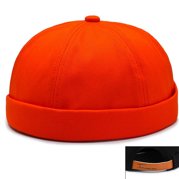With velcro, orange
