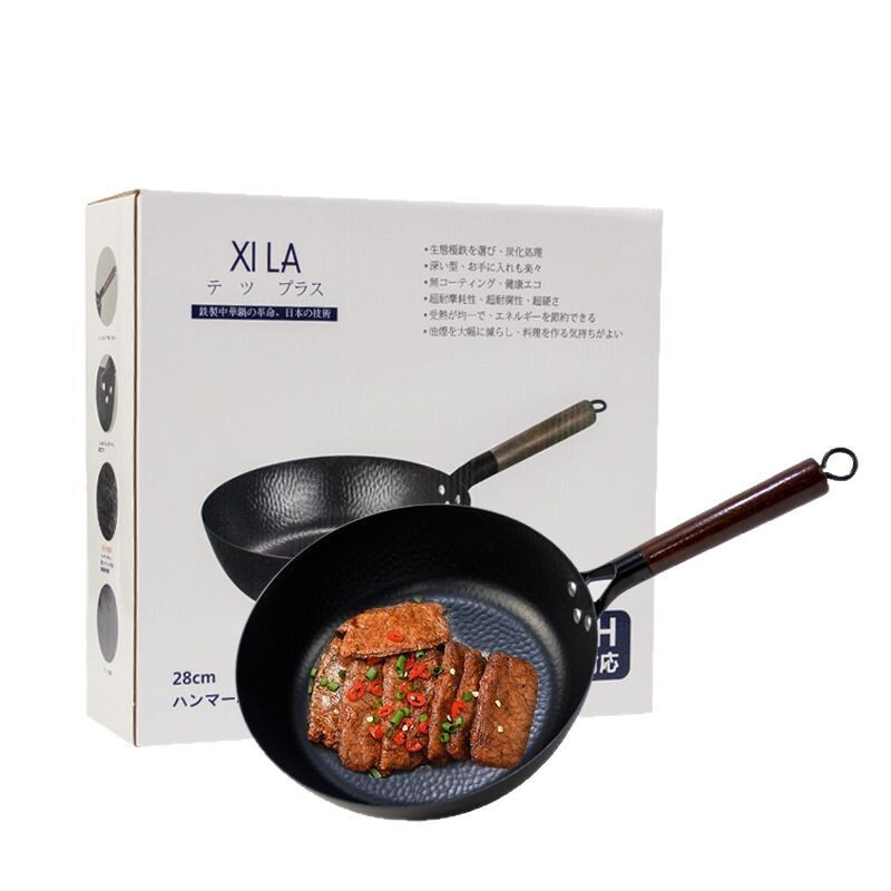 日本式極鉄煎り鍋28cmコーティングされていないフライパン家庭用オムレツ焼き物鍋卸売り|undefined