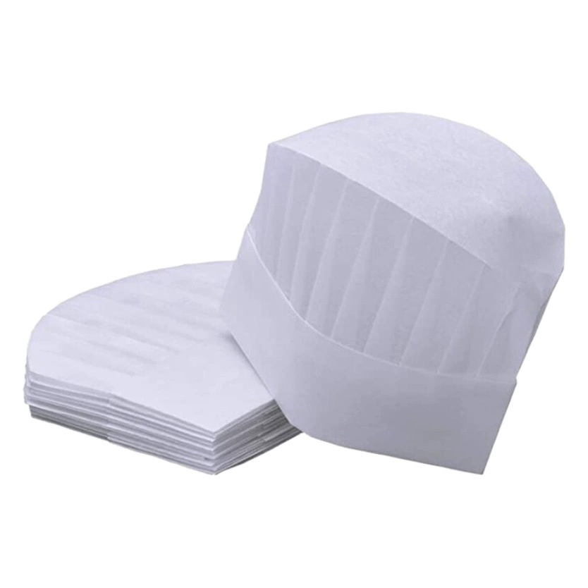 Оптовая одноразовая Нетканая шляпа шеф-повара бумажная шляпа высокая шляпа средняя шляпа низкая шляпа Отель Ресторан Кухня Рабочая шляпа