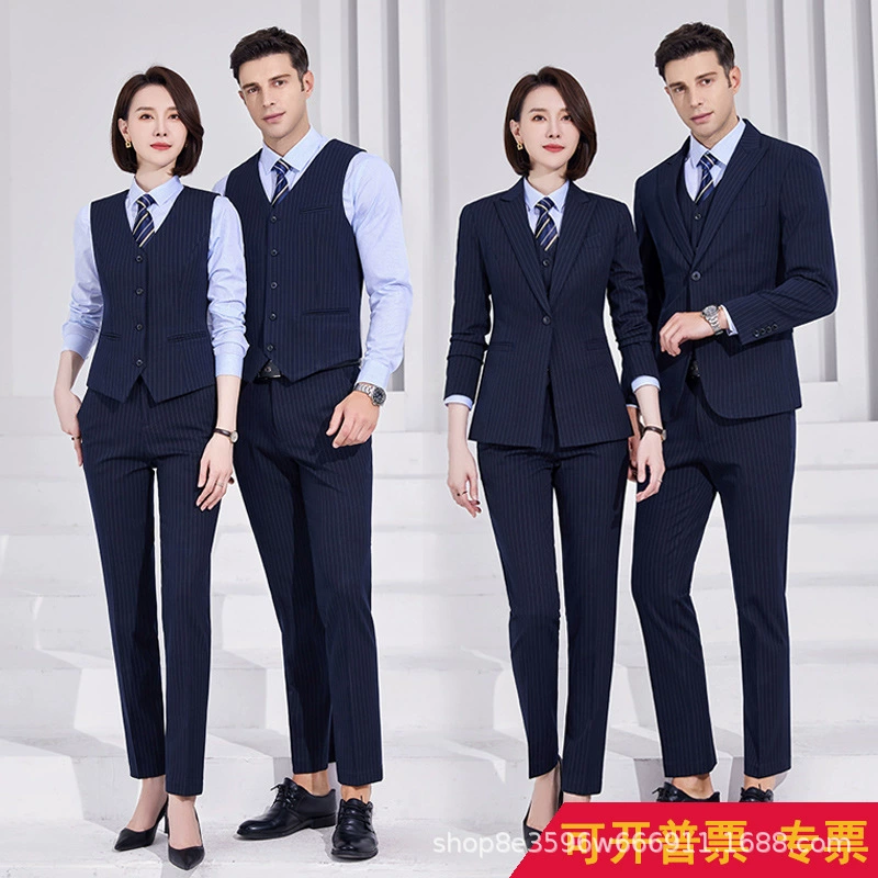 Высококачественный полосатый костюм профессиональный костюм 4S магазин ручной работы