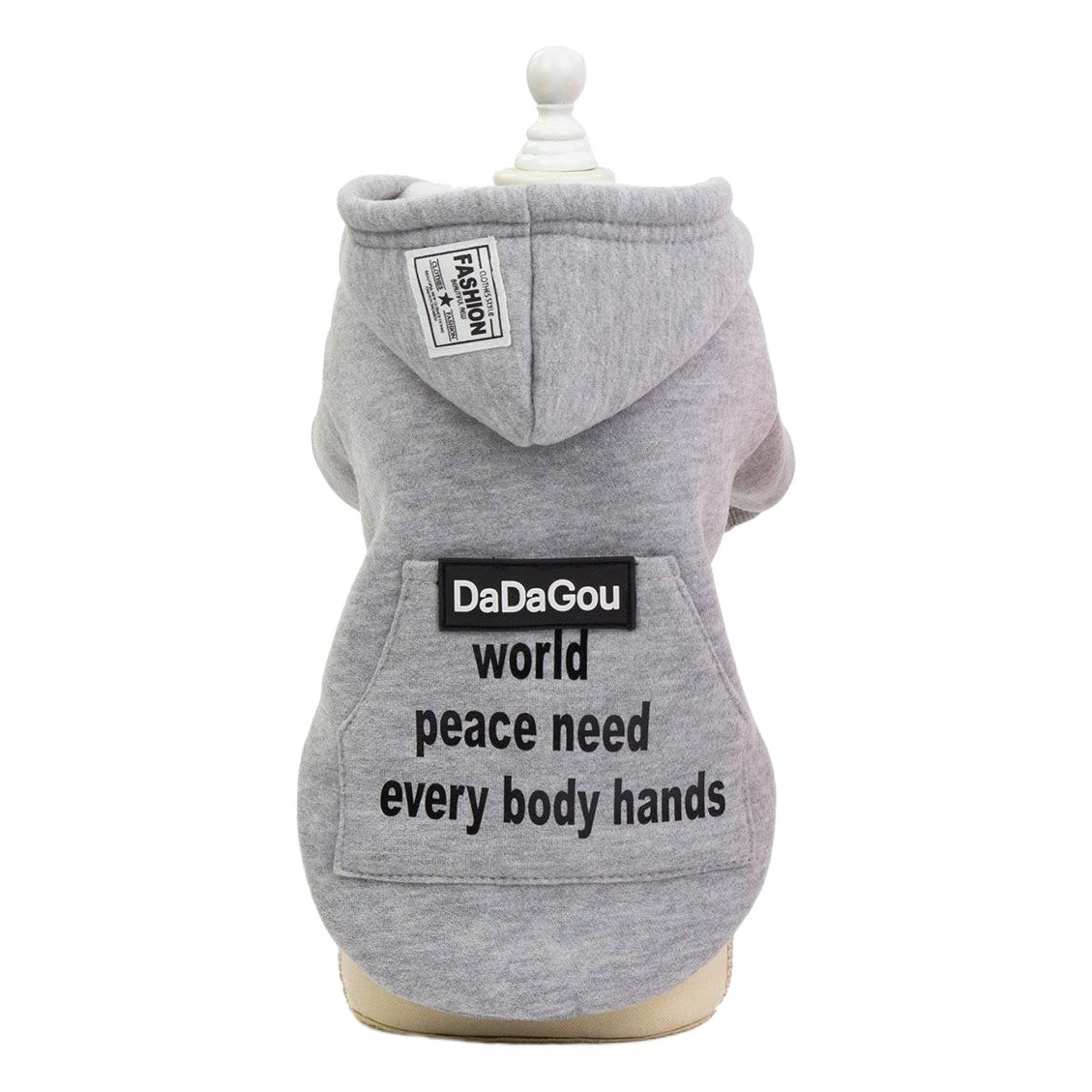 Ropa para mascotas ropa para perros otoño e invierno nuevo oso de peluche tela para perros pequeños 19 suéter de Bolsillo grande