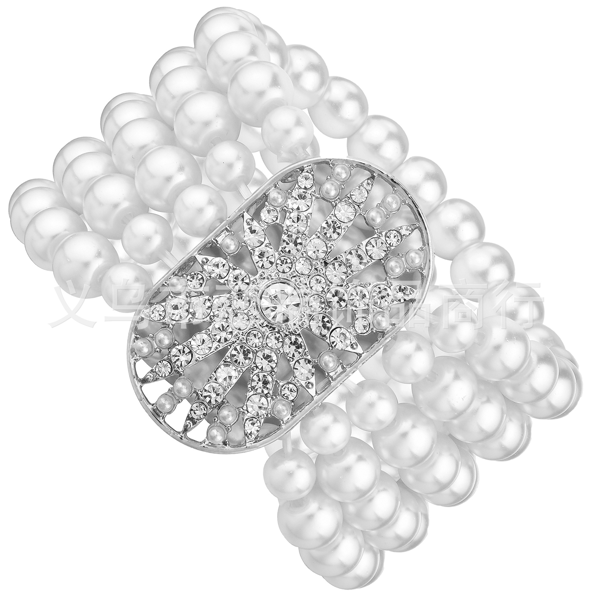 1920s cinco filas de pulseras de perlas cristal transfronterizas Europa y América damas baile de familia accesorios de ropa de fiesta en stock