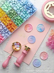 Enamel Seal Cute Kids' Heartbeat Copper Head Enamel Wax Pellet Seal Head Birthday Gift Envelope Invitation Seal Closing