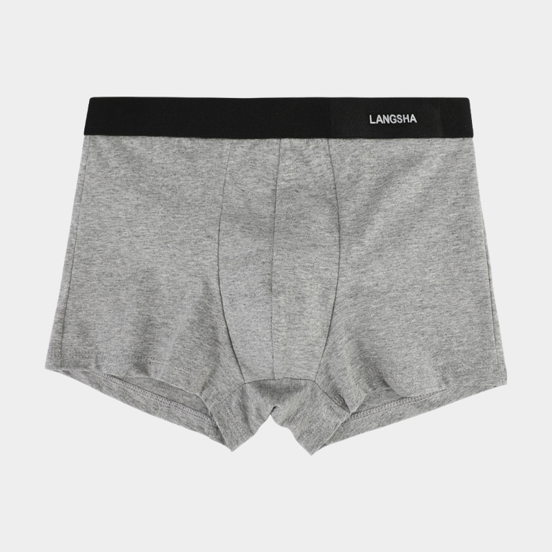 Quần Lót Nam Langsha Mùa Hè Cotton Nguyên Chất Quần Sịp Boxer Giữa Eo Thể Thao Mỏng Thoáng Khí Quần Sịp Boxer Bé Traiquần dài