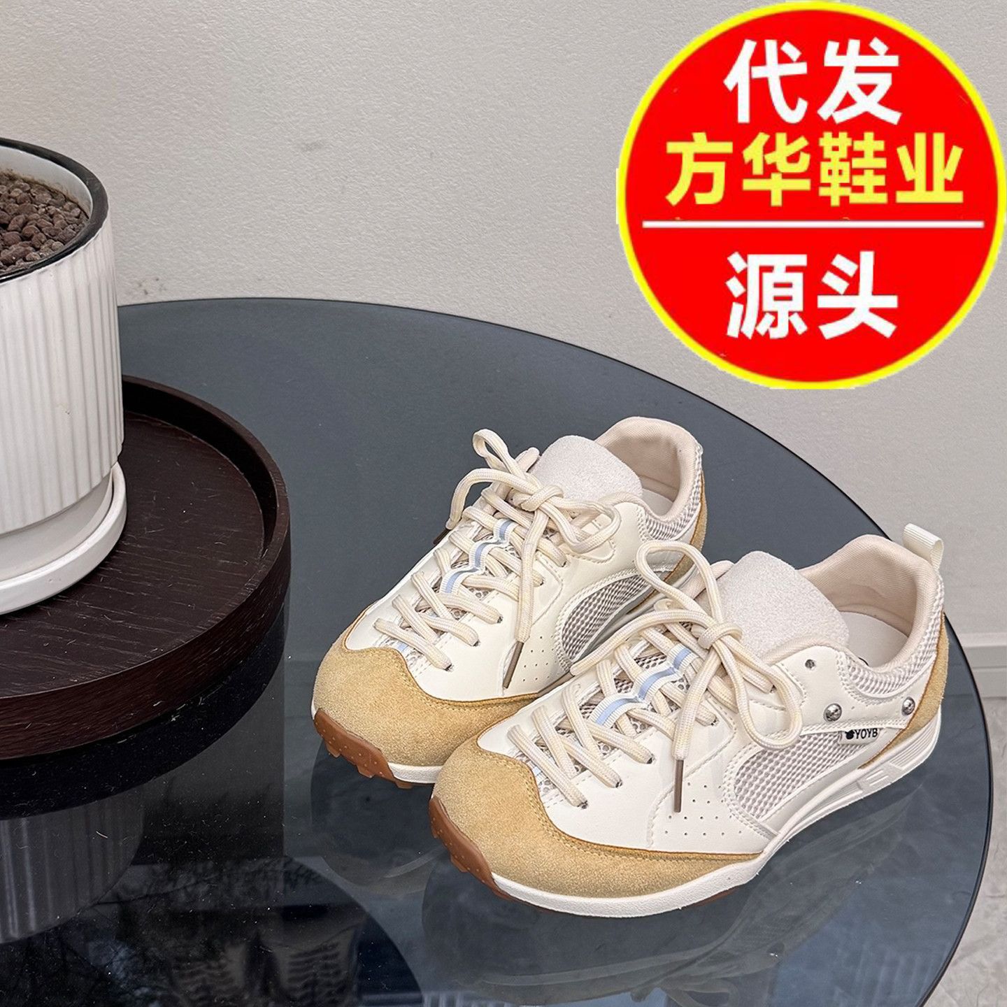 Zapatos deportivos de entrenamiento de estilo deportivo de mujer primavera 2026 nuevo estilo coreano respirable malla ocio zapatos de skate de carrera