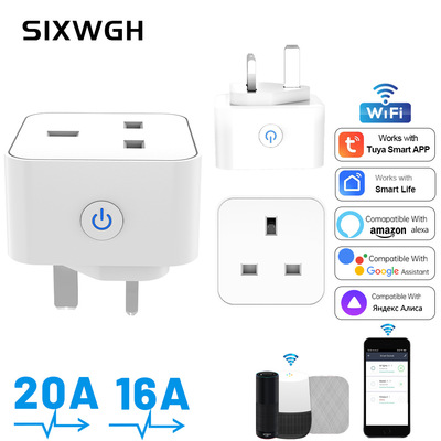 [涂鸦智能插座WiFi英规插头Zigbee3.0 ALexa语音英标16A20A带计量]