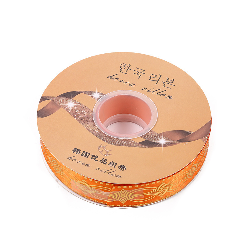 Nuevo estilo hecho a mano cinta láser dorado caja de regalo cinta embalaje cinta arco hecho a mano cinta al por mayor