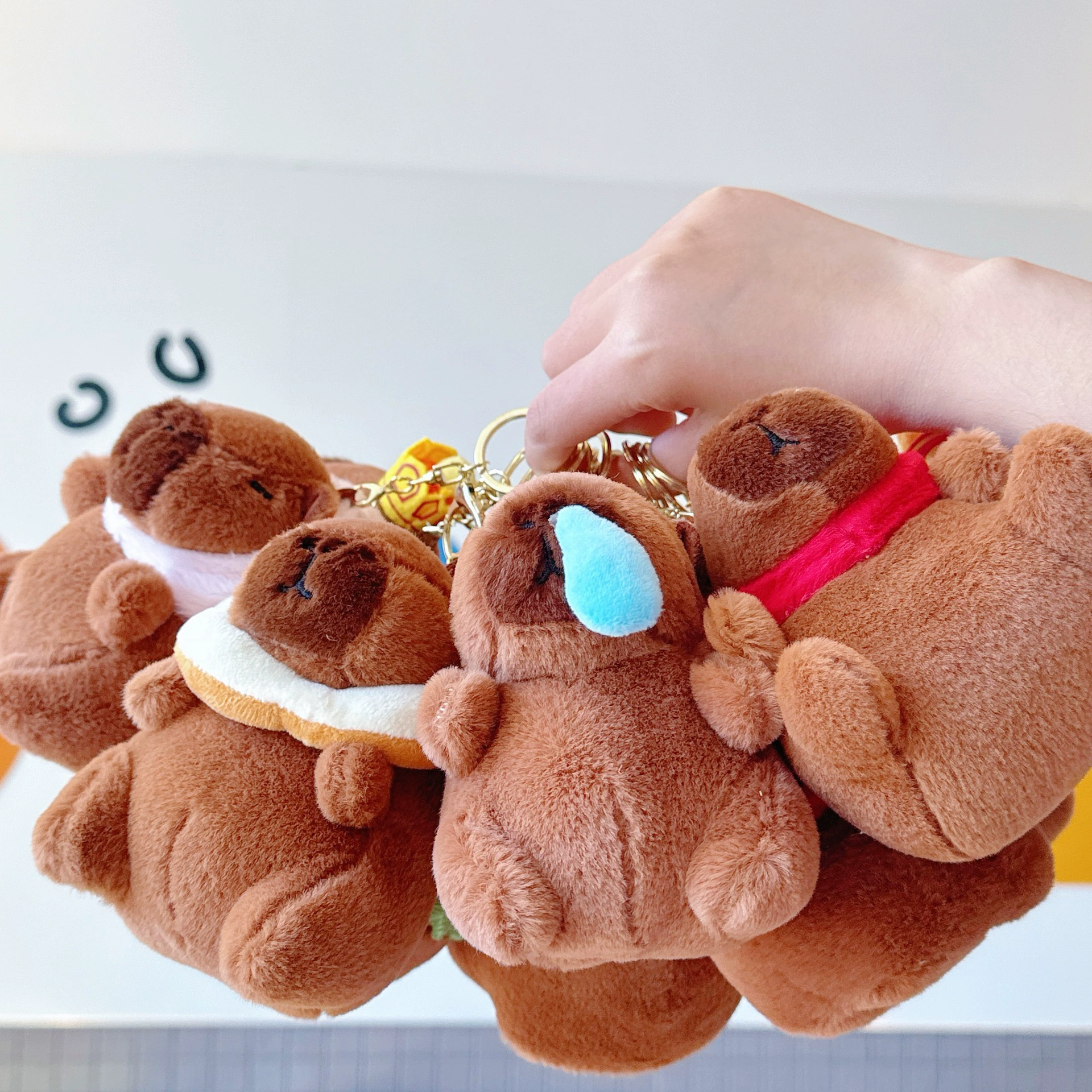 Капбала плюшевая кукла брелок водяной морской свинки подвеска держатель кукольный станок кукольный станок игрушка подарок