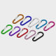 3 4 5 6 No. 7 Full Flat Gourd-shaped Aluminum Alloy Environmentally Friendly Carabiner Multi-function Steel Wire Spring Key Buckle