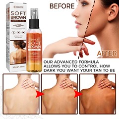 EELHOE Self-tanning Spray, Sun Tanning Spray, Sun Bath Self-tanning Refreshing Summer Beach Natural Bronze Wheat Color