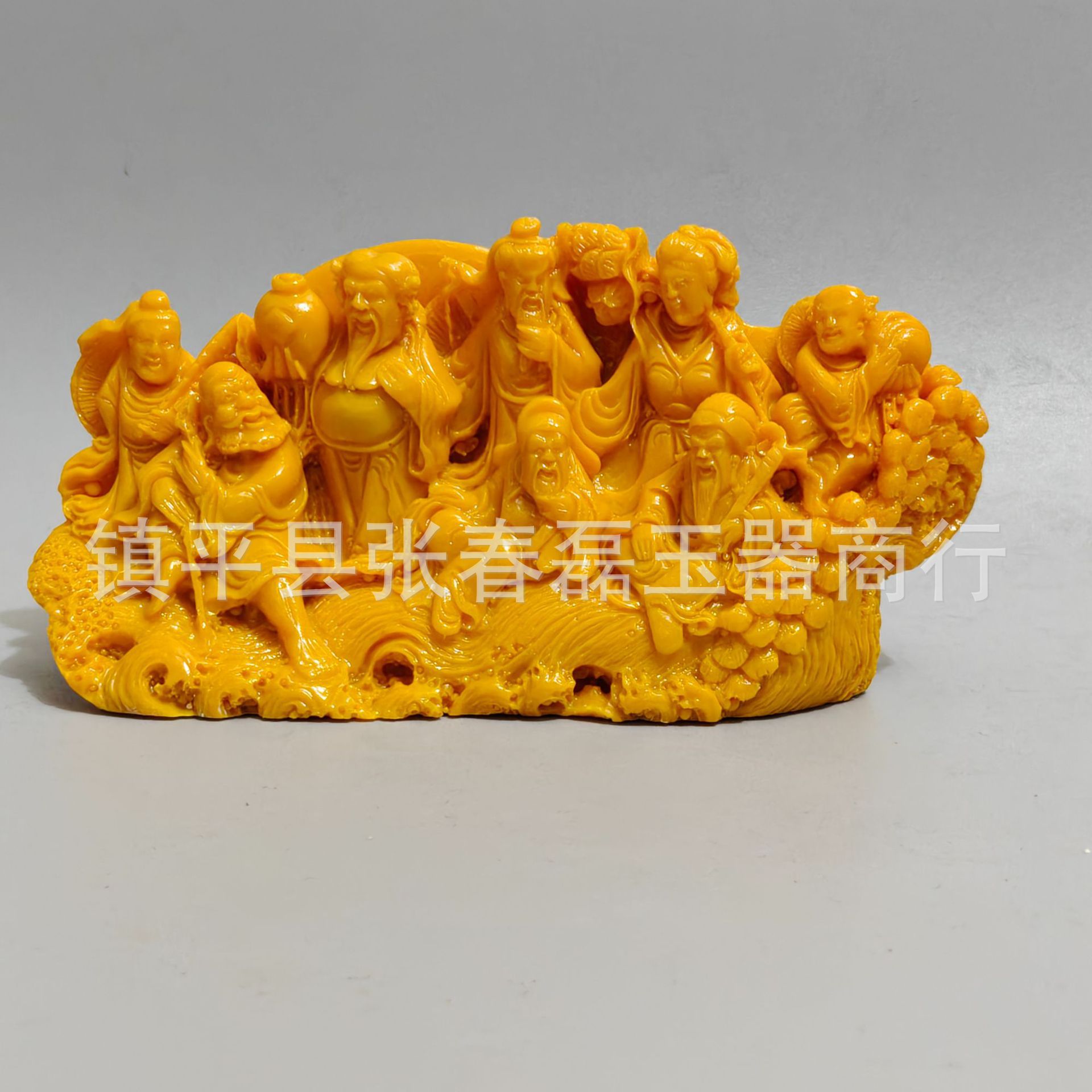 批发仿寿山石八仙过海家居书房摆件树脂八仙过海办公摆设礼品