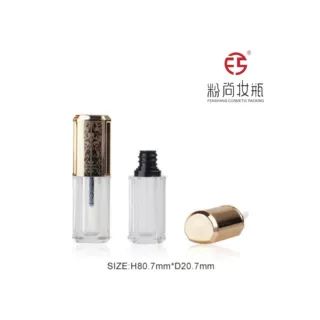彩妆包材 半圆管型 喷渡/透明瓶 唇釉管 可印LOGO