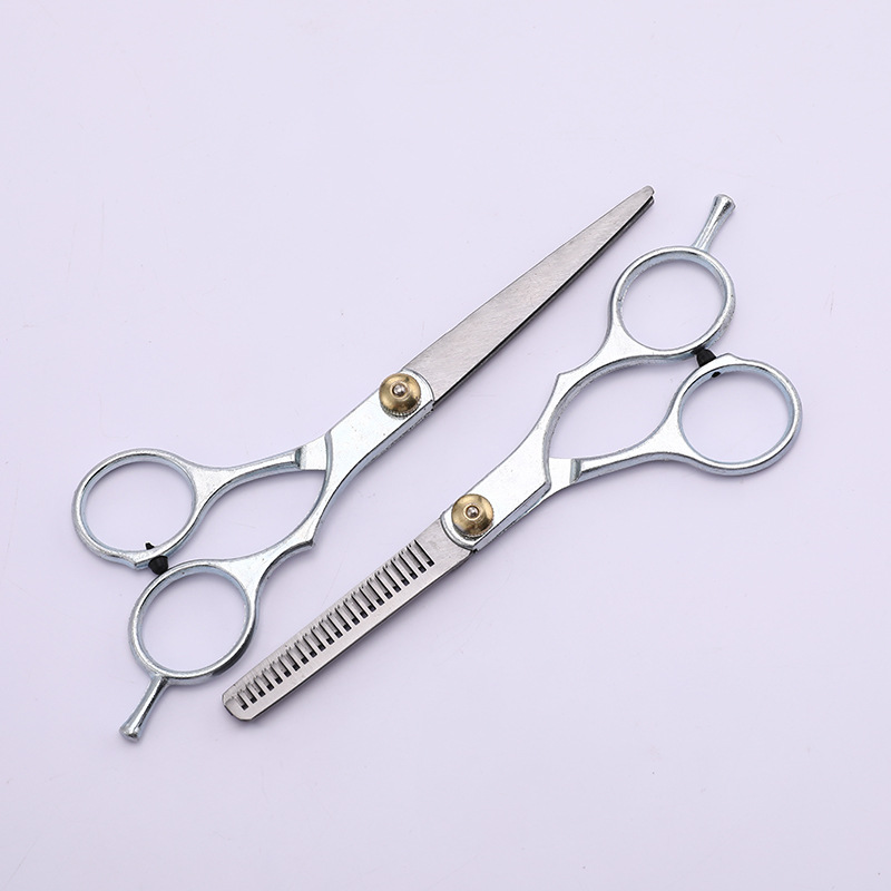 Set de tijeras de peluquería, tijeras planas de dientes adelgazantes y para flequillos, venta al por mayor de fábrica
