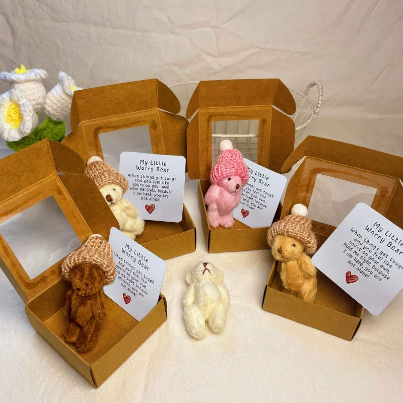 Mini Plush Teddy Bear in Box Cross-border Pocket Teddy Bear Mini Plush Teddy Bear in Box