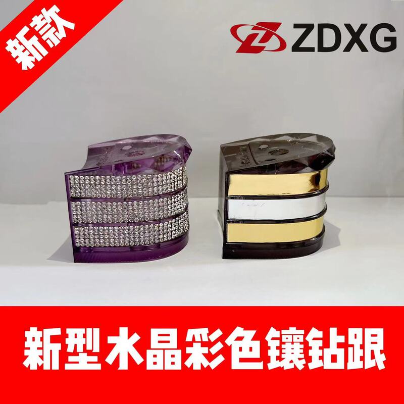 Zhengda heel sole 135-6257 new crystal fashion diamond patch ladies high heels thick heel Zhengda heel sole 135-6257 new crystal fashion diamond patch ladies high heels thick heel