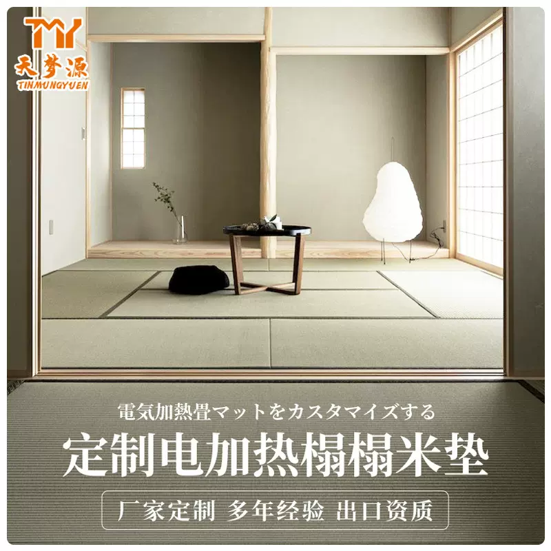 电热榻榻米垫子日式地垫电热炕客卧飘窗耐磨防水猫抓炕垫茶室批发