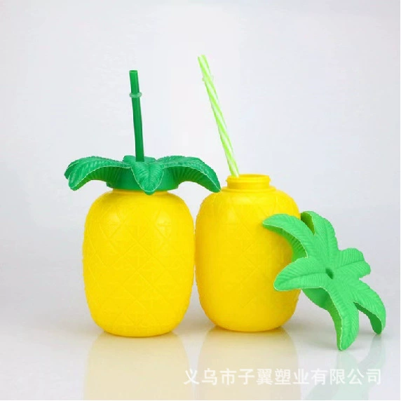 Производитель оптовая продажа молочного чая чашка ПЭТ пластиковая соломка клубника ананас арбуз фруктовая соломка чашка