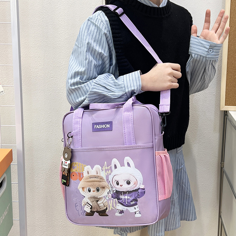 Tuition Bag for Primary School Students, Children's Tutoring Bag, Tote Bag, Can Be Used as a Backpack, Student Tote Bag, Art Bag, Three-In-One Bag