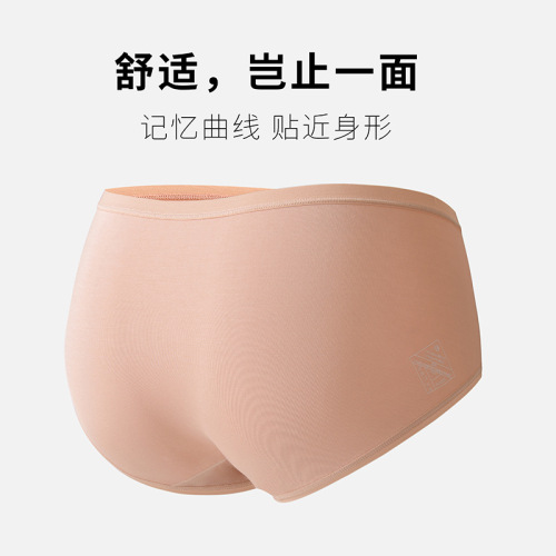 60 Count Lenzing Modal Women's Underwear Breathable 7A Graphene Antibacterial Girls' Hip-covering Briefs Wholesale Customization