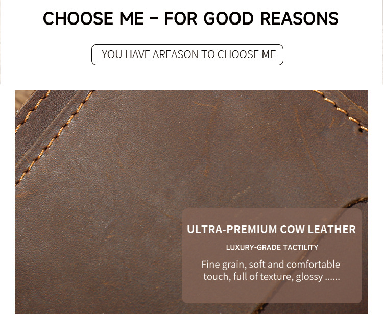 Ví đựng tiền xu và thẻ da bò mỏng gọn cổ điển — Cà phê, Màu nâu, Màu đen chi tiết 4