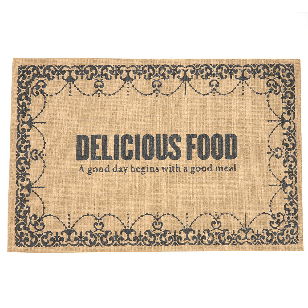 Nuevo Lino placemat PVC Montaña Rusa serigrafía Totem flor antideslizante Placa de aislamiento estera cafetería hogar estera decorativa