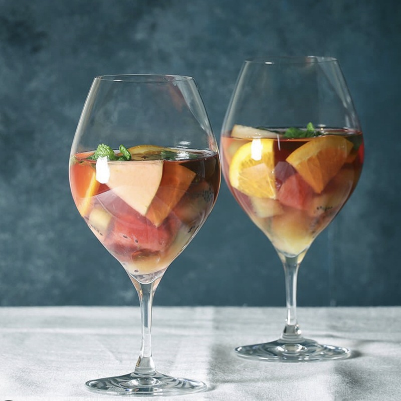 Nuevo estilo japonés Kimura tazas de vino de pies cortos, tazas de cóctel de cristal importadas, tazas de vino de alta calidad