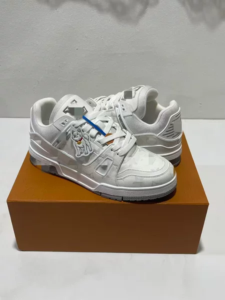 Trainer Sneakers for Men, White Fashion Sports Shoes with Thick Soles, Height-Increasing Versatile Casual Trendy Shoes for Couples, Women's Style