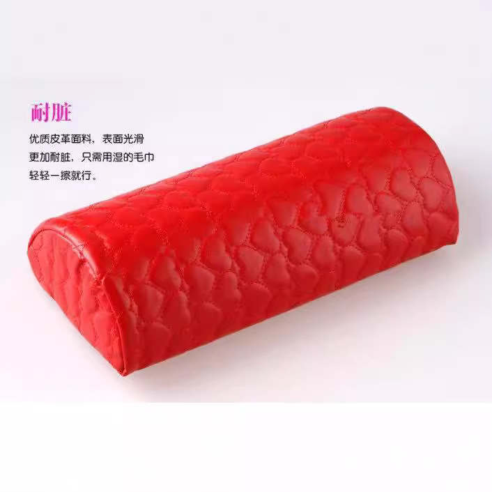 Manicura mano almohada traje conjunto completo de gama alta en línea rojo sol serie semicírculo melocotón corazón tienda de uso común pad mano herramientas ventas directas de fábrica