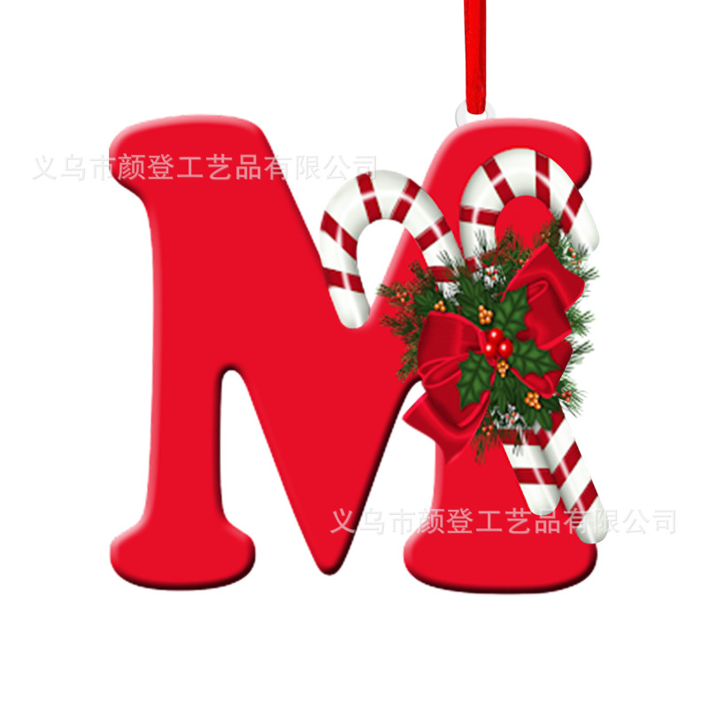 国境を越えた新しいアイデア英語のアルファベットはアクリル平面クリスマスツリーのホームパーティーの装飾プレゼントを飾っている|undefined