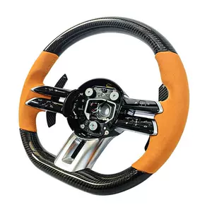 Mercedes-Benz Amg idman sükanı, həqiqi dəri, çoxfunksiyalı düymələr