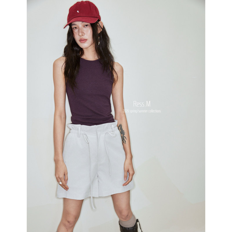 Ress.M 2026 Spring New Basic Women's Slimming Versatile Wearable Slim Fit Pullover Vest
