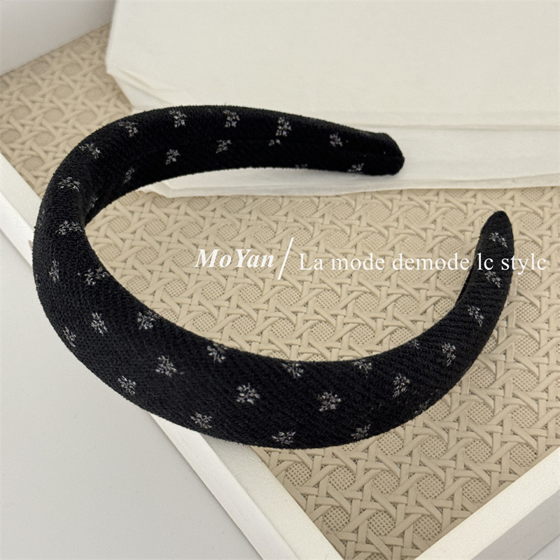 Otoño y invierno Meilade coreano retro estricto esponja cabeza de banda nueva variedad de terciopelo alto cráneo ancho banda de cabello mayorista